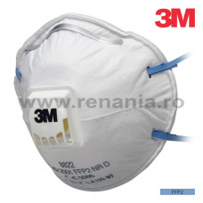 Semimasca de protectie respiratorie TIP CUPA CAT.II FFP2 3M, art.1D43 (8822)